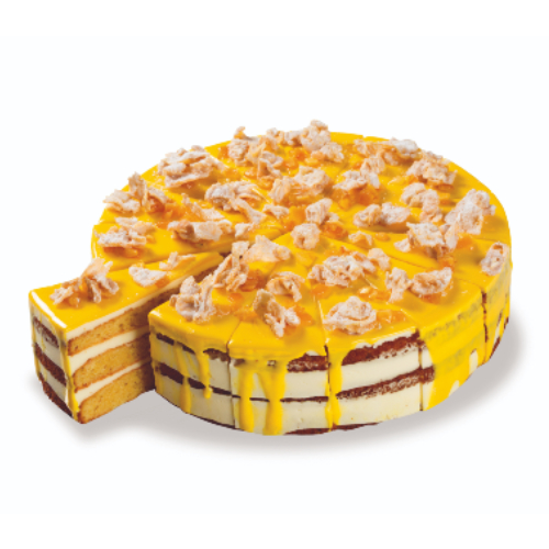 10" Flourless Orange & Almond Cake - Pre Cut 14 piece Round