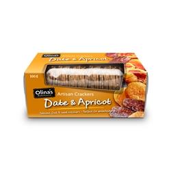 Olina's Artisan Crackers Date & Apricot 100g - 12 packs