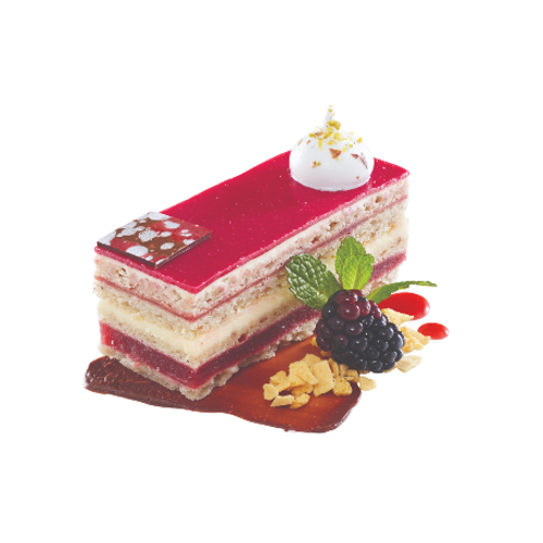 raspberry opera cake